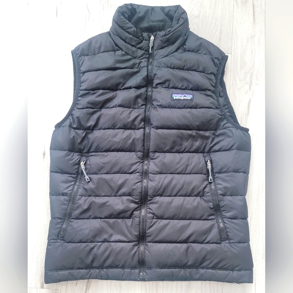 Patagonia Other - Patagonia | Slingshot down feather black puffer bubble vest | MENS XS